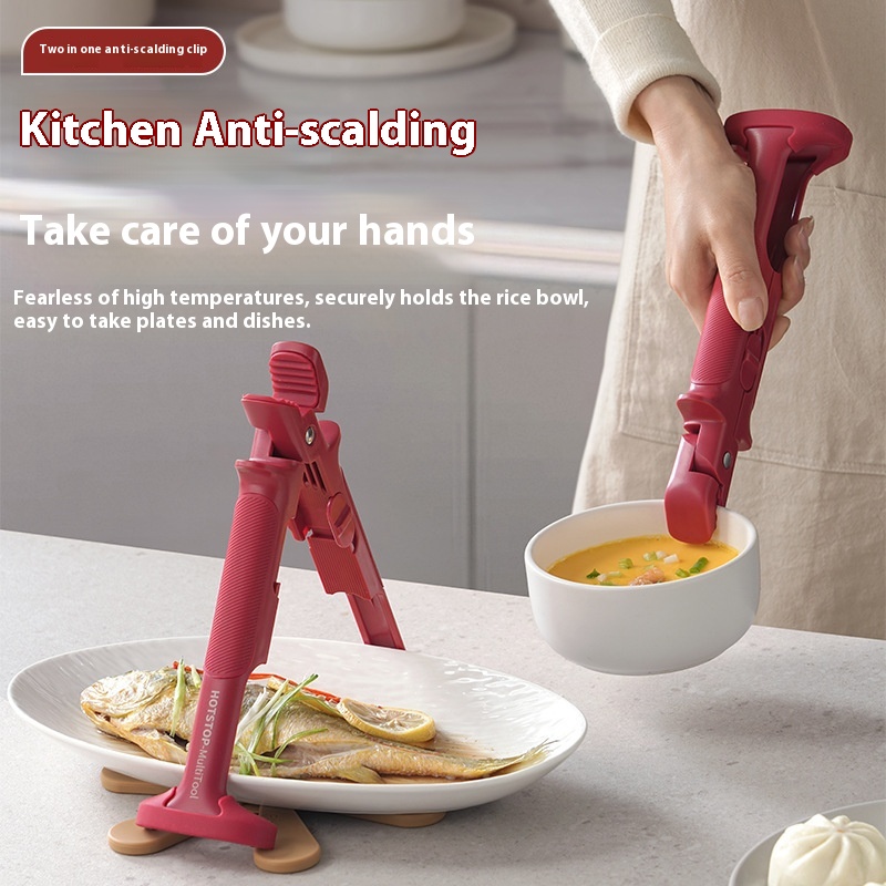 Kitchen Gadgets With Z - Z. 1PC Anti-scald Clip Silicone Kitchen