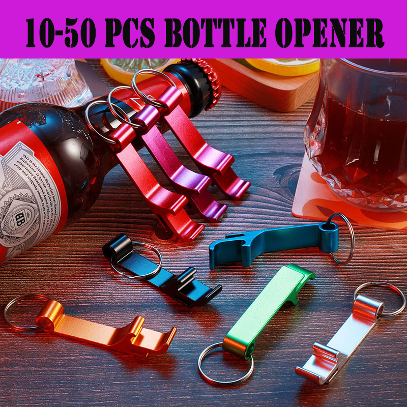 Kitchen Gadgets Under $10 - 10-50Pcs Bottle Opener Keychain Aluminum Beer