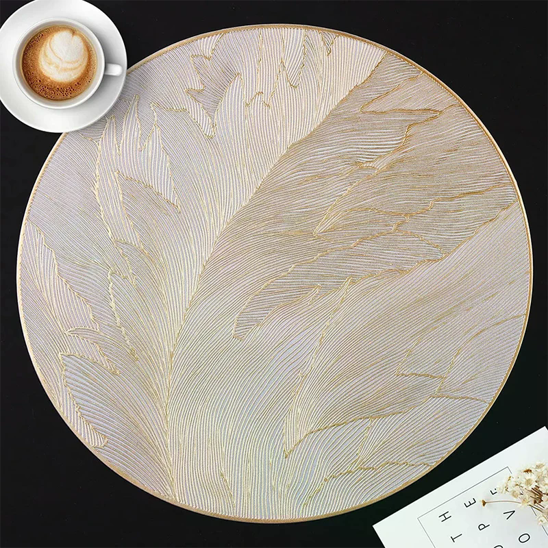 Kitchen Gadgets Luxury - 6*Round Luxury Placemats Non-Slip Table Mats