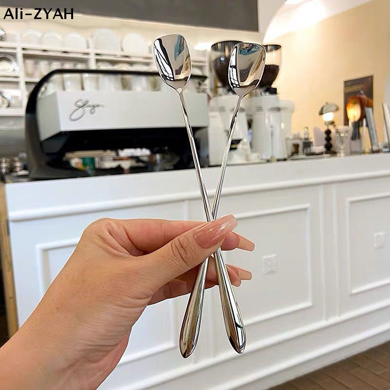 Kitchen Gadgets With Z - 【Z】Stainless Steel Round Spoon Net Red