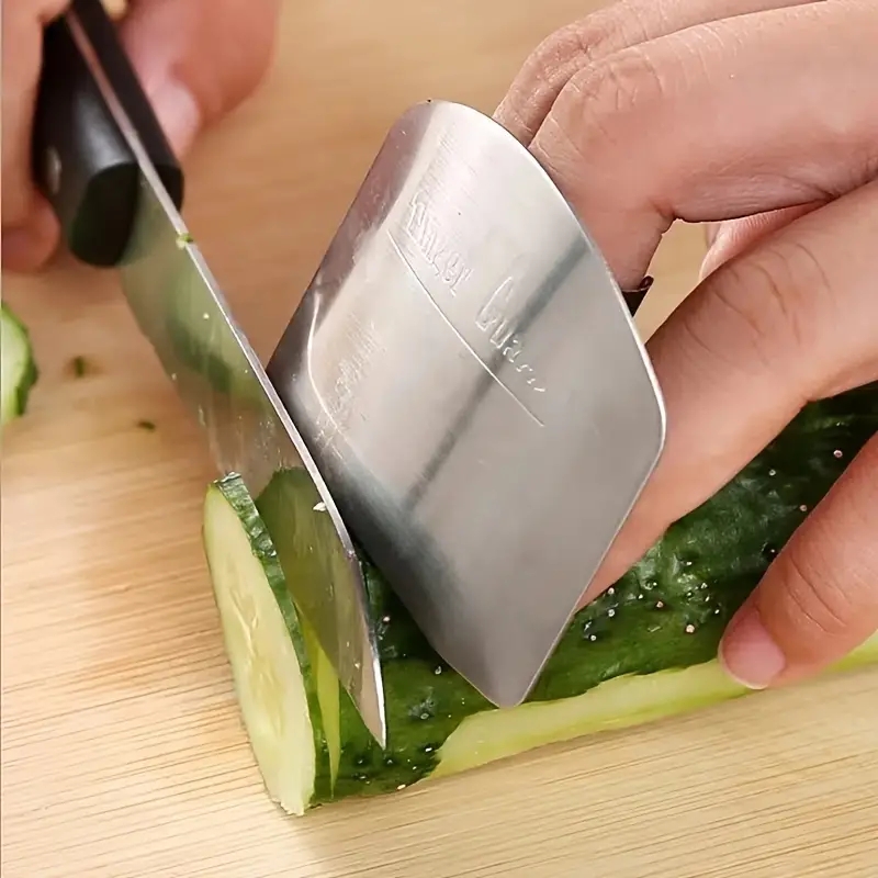 Kitchen Gadgets Cutting Tools - Stainless Steel Vegetable Cutting Finger Guard