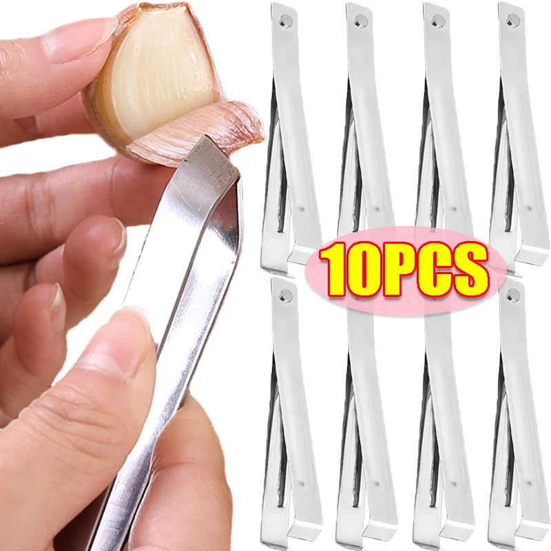 Kitchen Gadgets Under $10 - 10/1pcs Stainless Steel Garlic Peeler Quickly