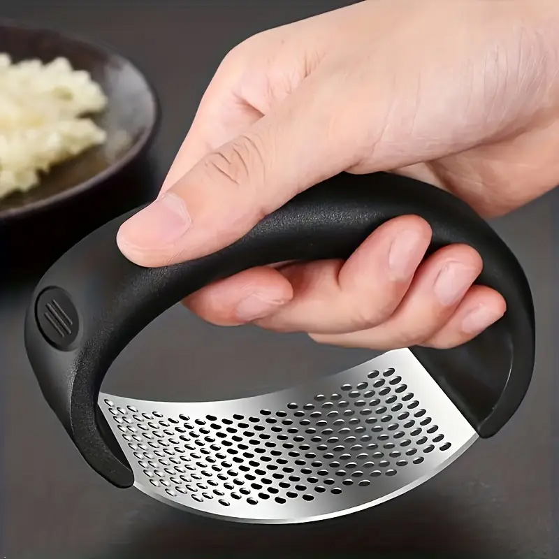 Kitchen Gadgets Save Time - Easy Clean Garlic Press 10.5cm Stainless