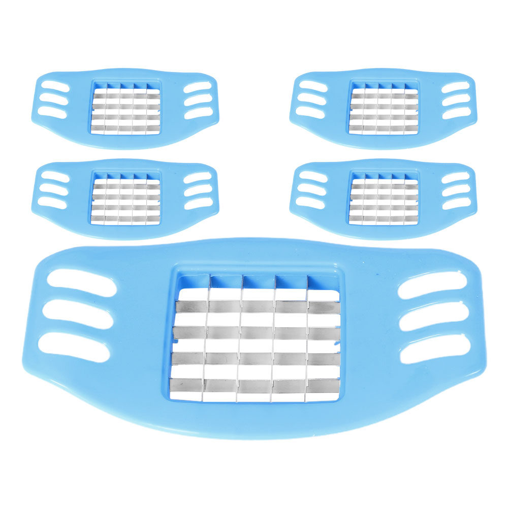 Kitchen Gadgets Vegetable Cutter - 5Pcs Manual Potato Cutter French Fry
