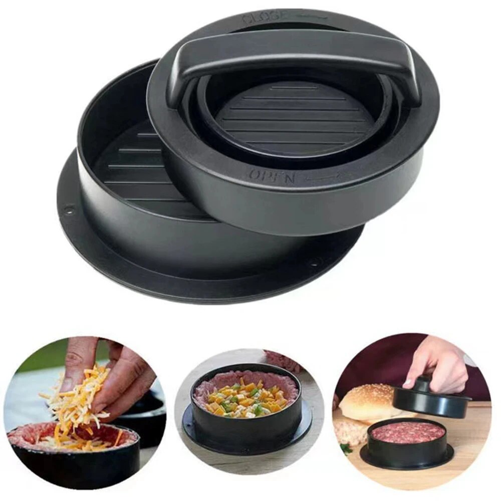 Round Hamburger Burger Press B - Kitchen Helper Gadgets 리뷰 및 가격