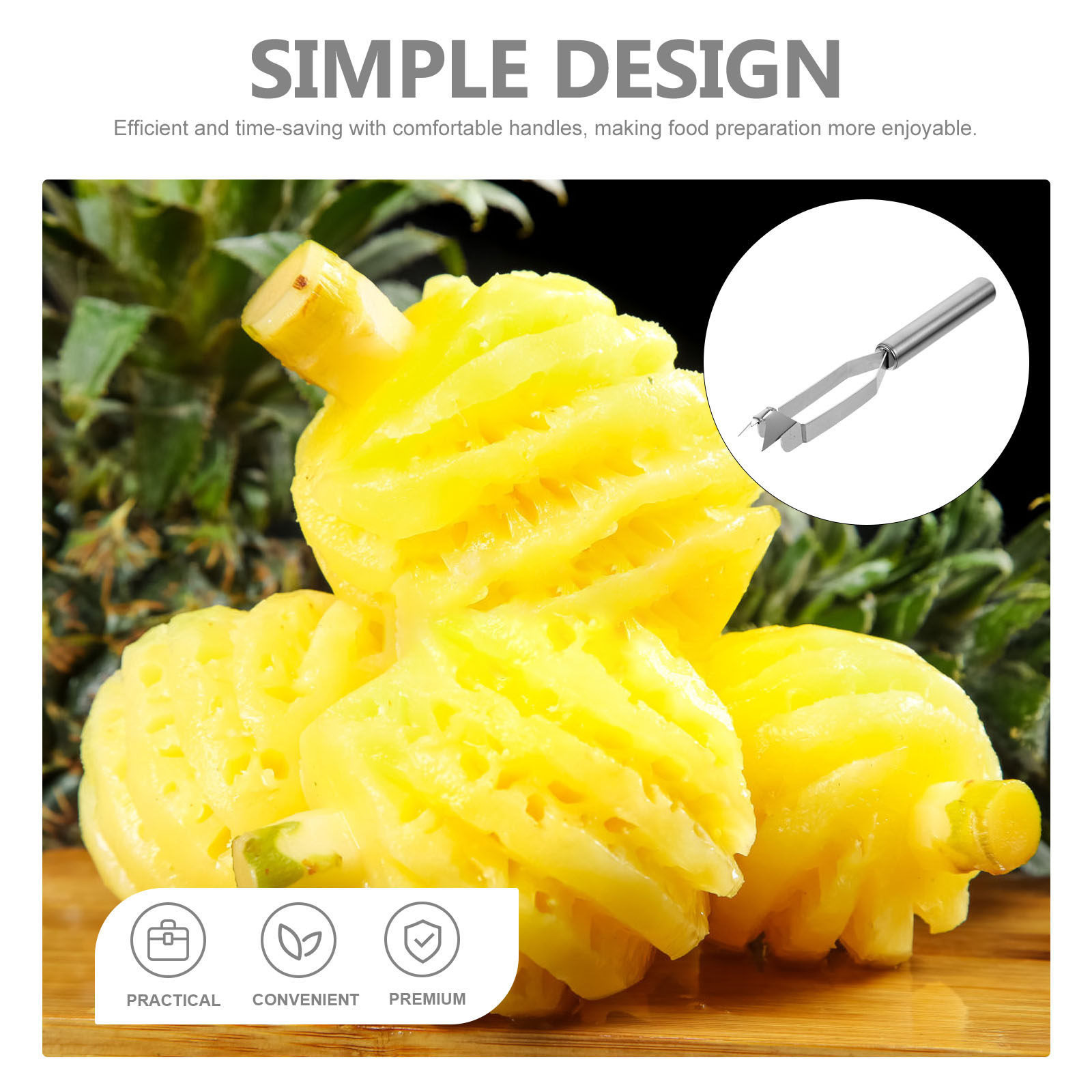 2Pcs Stainless Steel Pineapple - Kitchen Gadgets Save Time 리뷰 및 가격