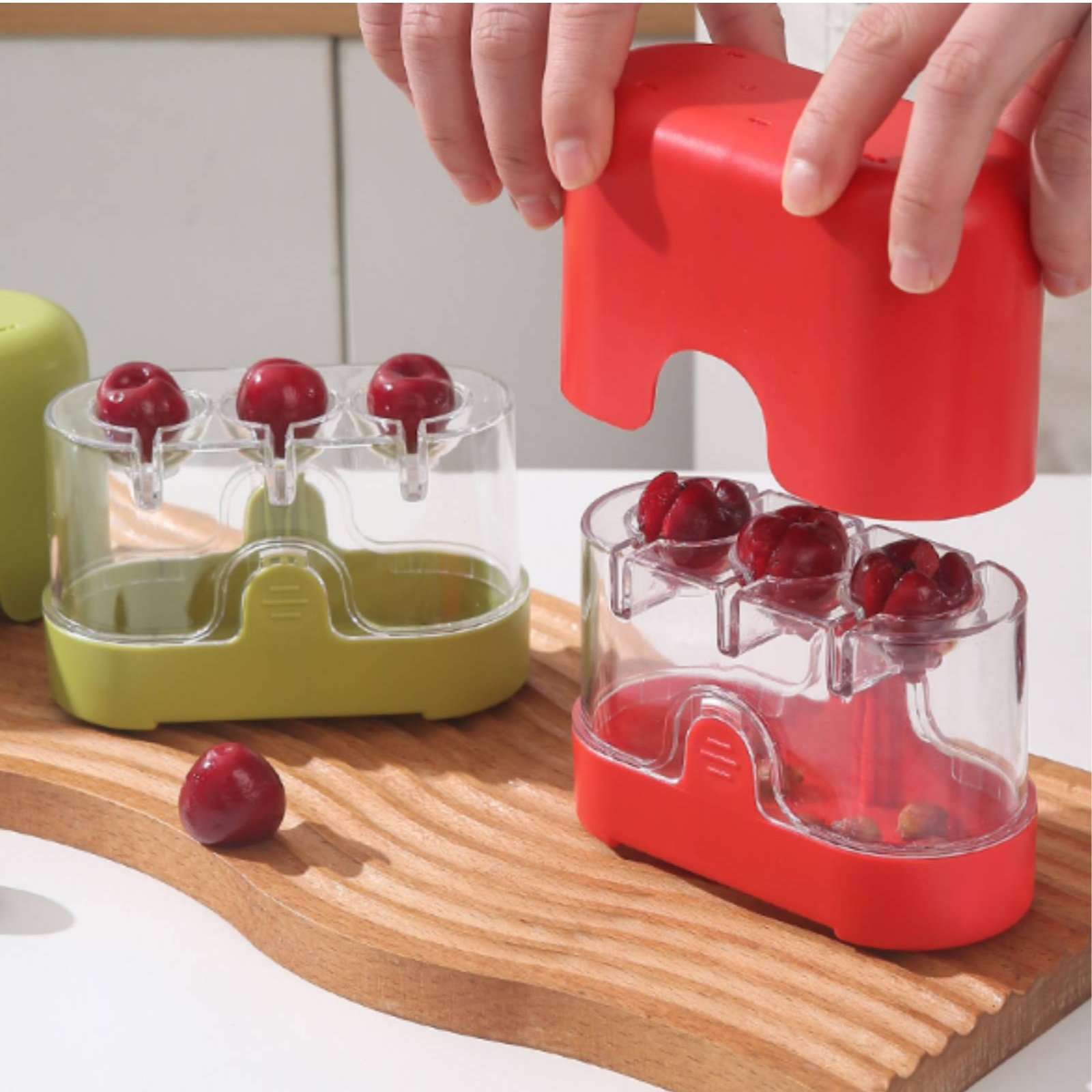 2-in-1 Cherry Pitter and Cutte - Kitchen Gadgets Vegetable Cutter 리뷰 및 가격