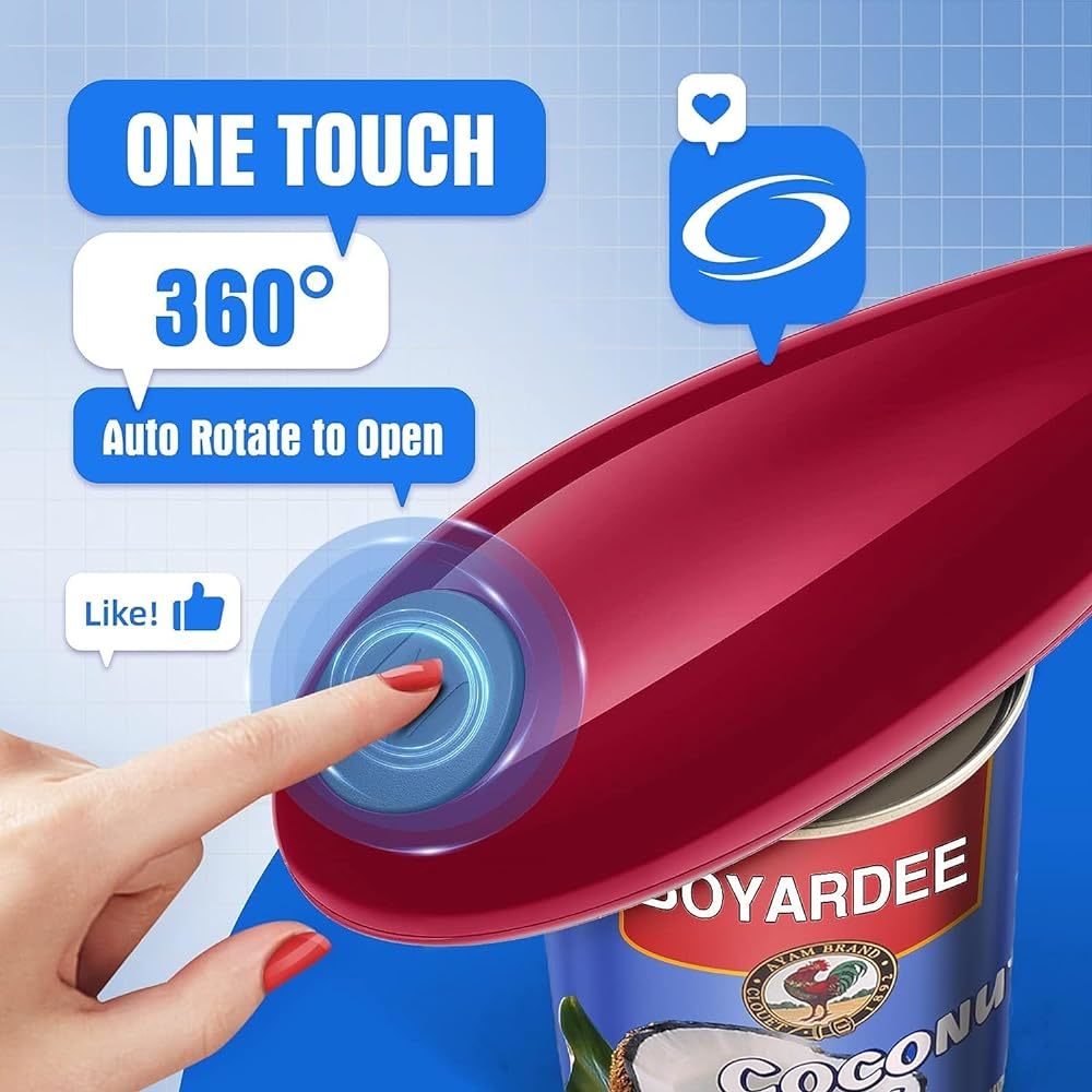 1pc Red Electric Can Opener Bo - Electric Can Opener 리뷰 및 가격