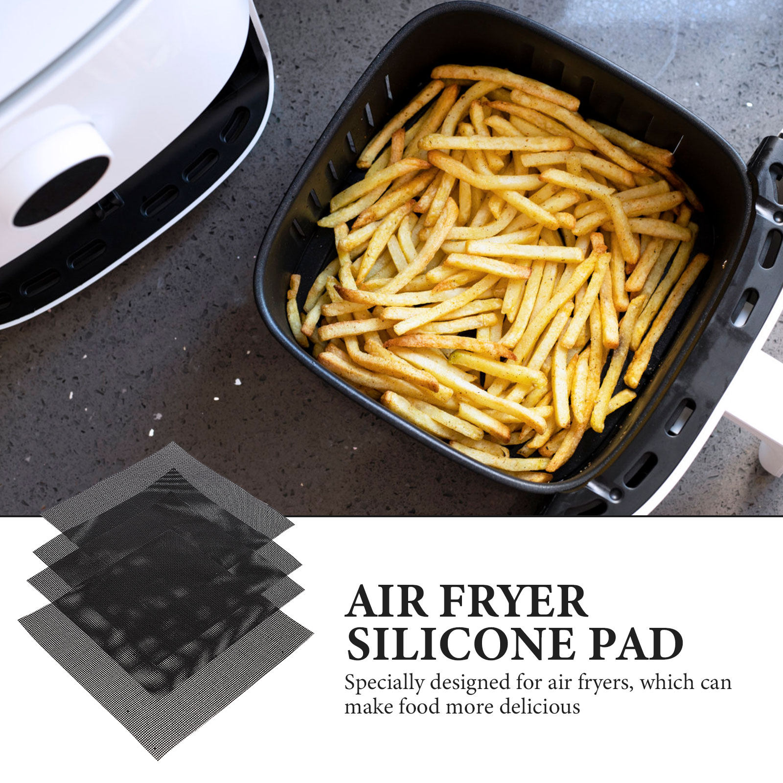 4Pcs Air Fryer Pads Non Stick  - Kitchen Gadgets Air Fryer 리뷰 및 가격