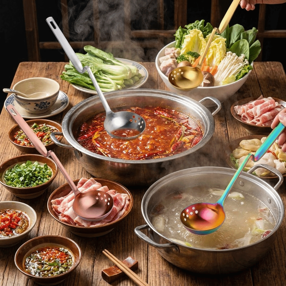 Z-shaped Hot Pot Spoon Long Ha - Kitchen Gadgets With Z 리뷰 및 가격