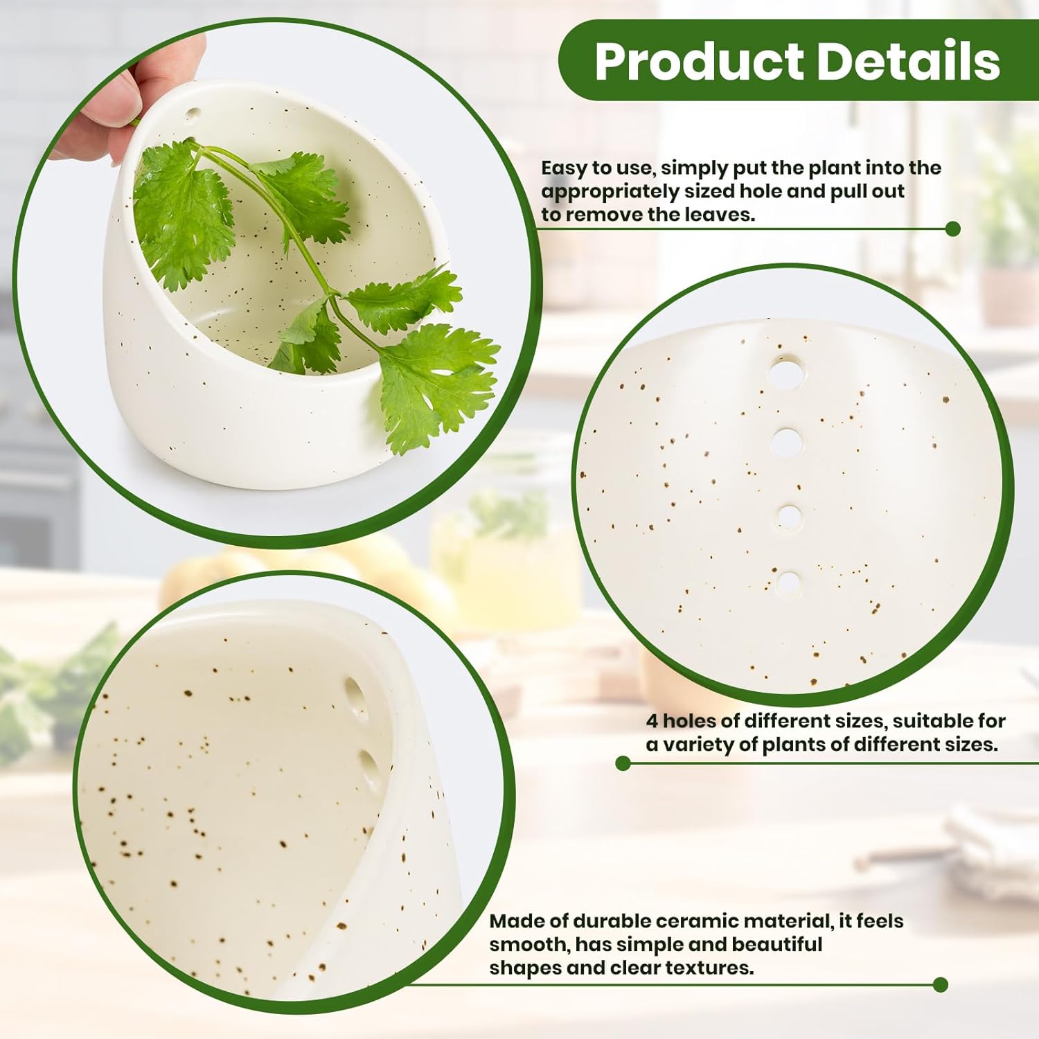 Handmade Pottery Herb Stripper - Kitchen Gadgets Save Time 리뷰 및 가격