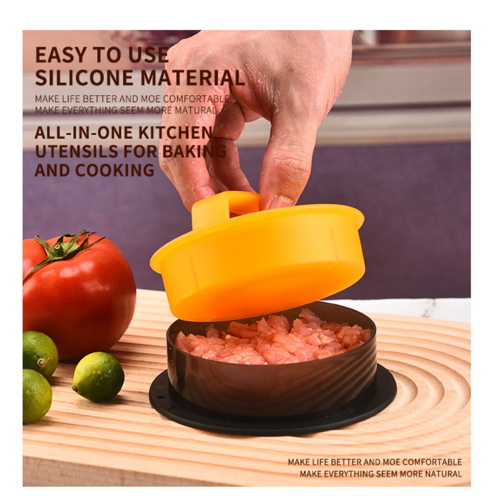 Round Hamburger Burger Press B - Kitchen Helper Gadgets 리뷰 및 가격