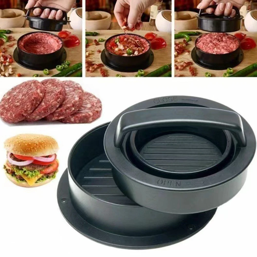 Round Hamburger Burger Press B - Kitchen Helper Gadgets 리뷰 및 가격