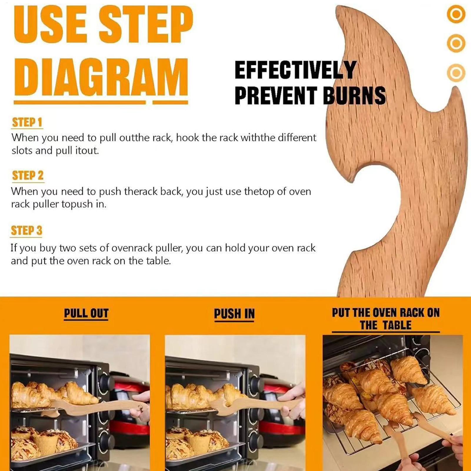 Oven Rack Puller Tool Wooden L - Kitchen Helper Gadgets 리뷰 및 가격