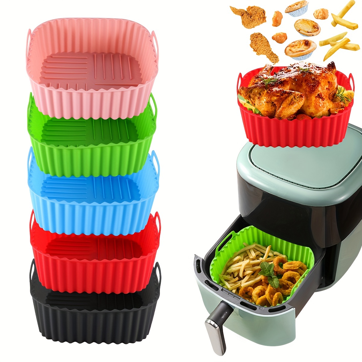 1 square silicone air fryer li - Kitchen Gadgets Air Fryer 리뷰 및 가격