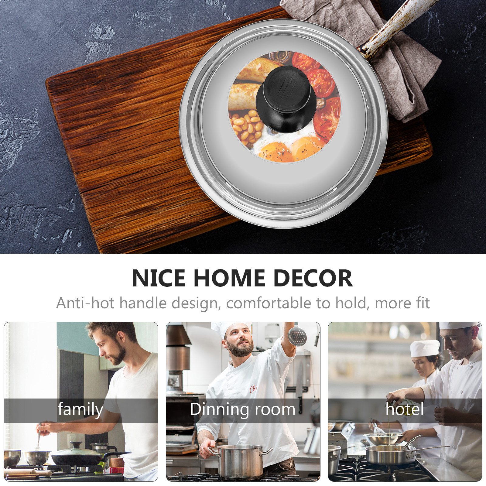 Thickened Pot Cover Universal  - Kitchen Helper Gadgets 리뷰 및 가격