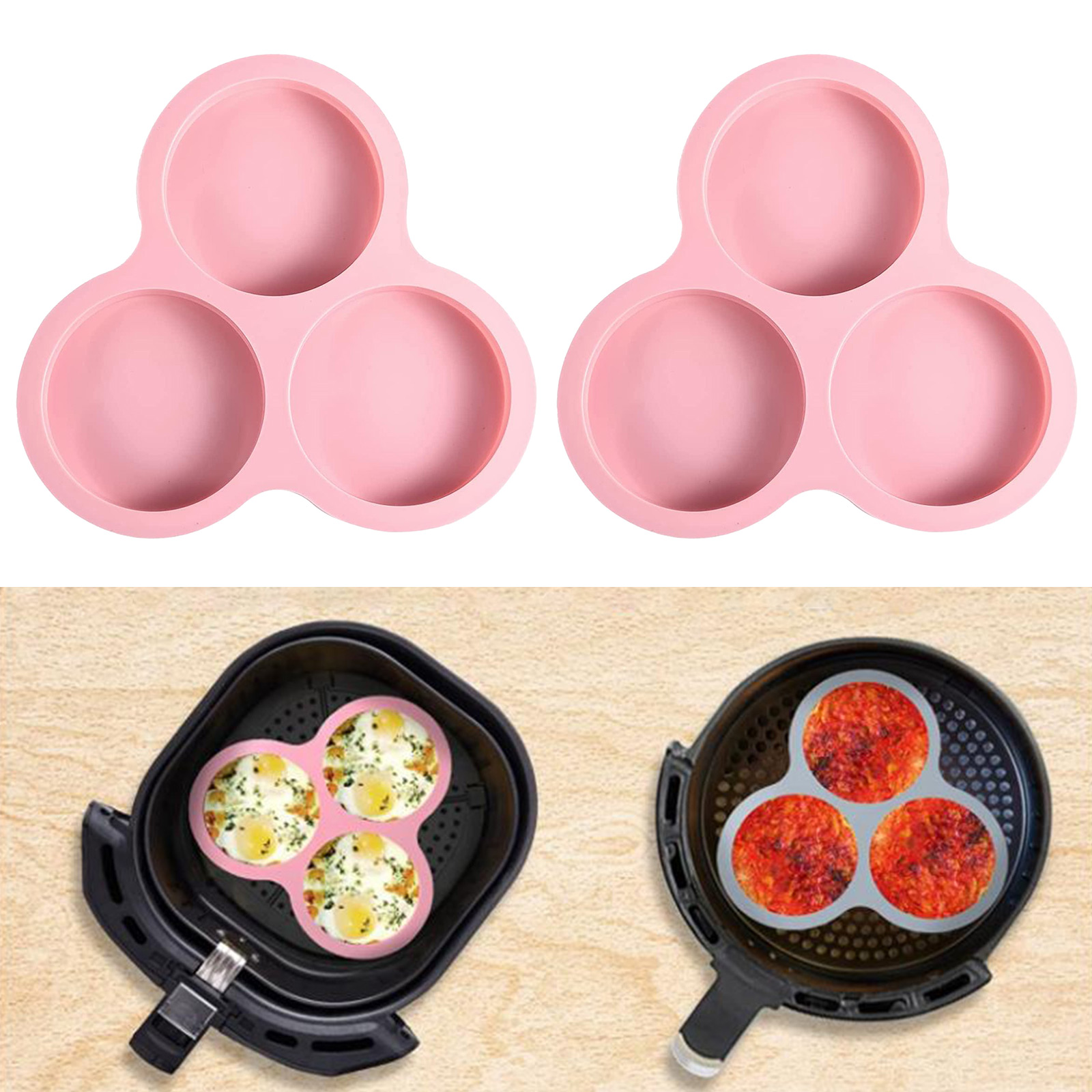 1/2pcs Silicone Air Fryer Egg  - Kitchen Gadgets Air Fryer 리뷰 및 가격