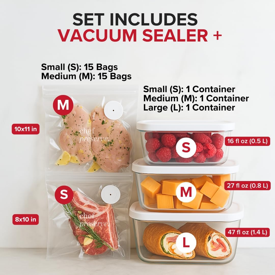 Compact Vacuum Sealer + 3 Glas - Food Vacuum Sealer 리뷰 및 가격