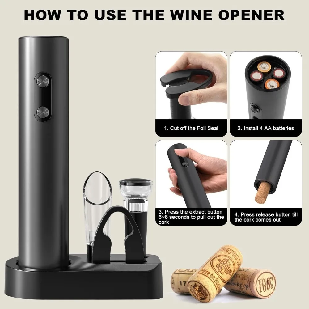 Electric Wine Bottle Opener Se - Electric Can Opener 리뷰 및 가격