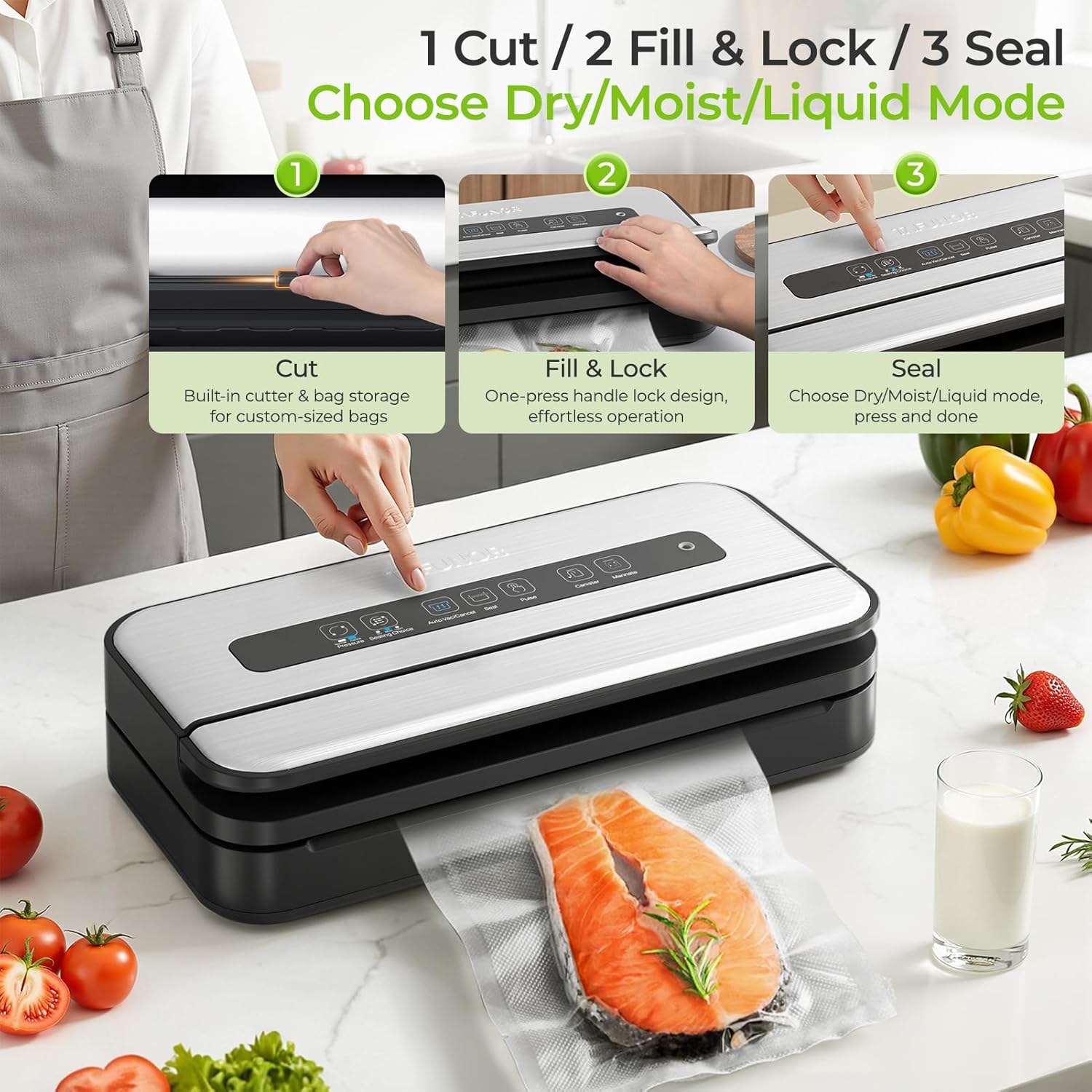 90Kpa Vacuum Sealer Machine, F - Food Vacuum Sealer 리뷰 및 가격